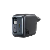Baseus EnerCore CJ11 Fast Charger with Retractable Cable 2C 45W – Schwarz