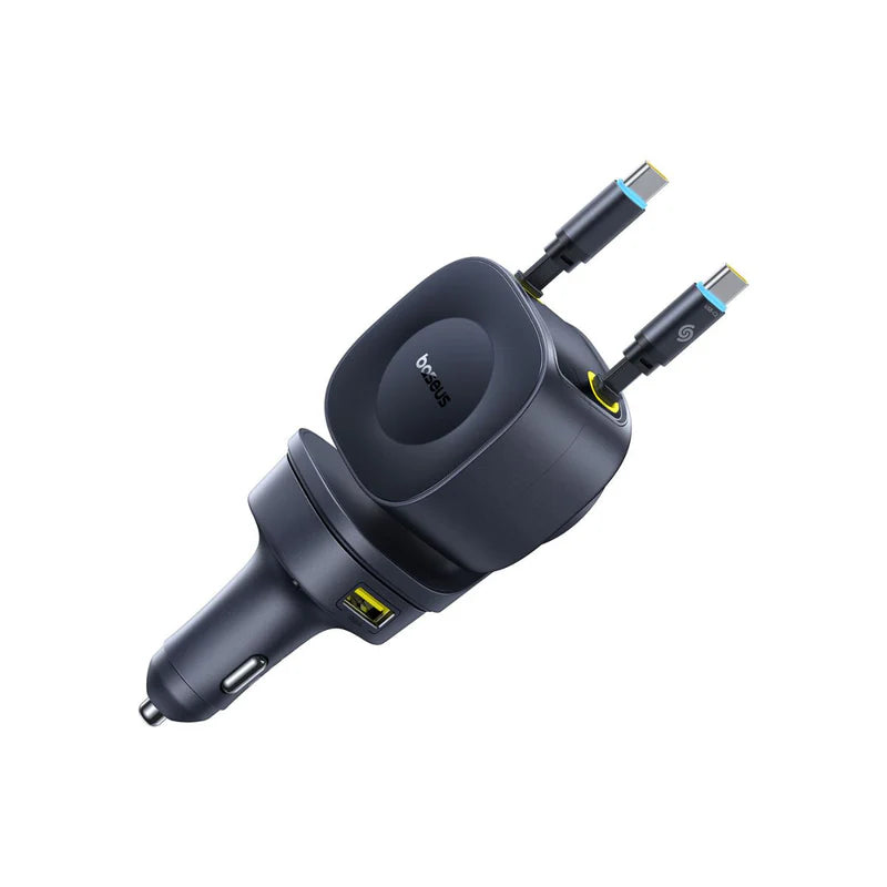 Baseus PrimeTrip VR2 Max Car Charger with Retractable Cable 3C+U 163W