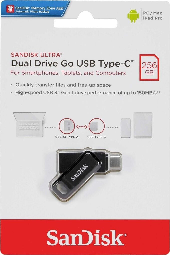 SanDisk Ultra Dual Drive Go USB-3.0 Type-C