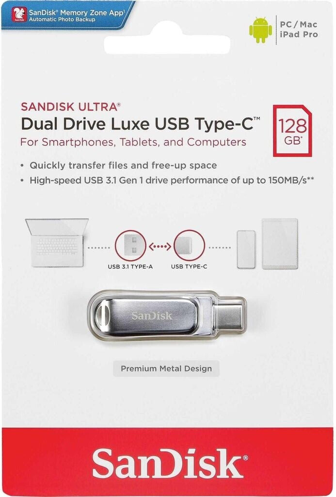 SanDisk Ultra Dual Drive Luxe USB-3.0 Type-C
