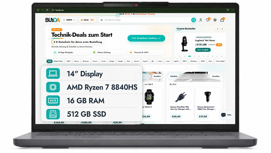 IdeaPad Slim 3 14 (R7-16GB-512GB)