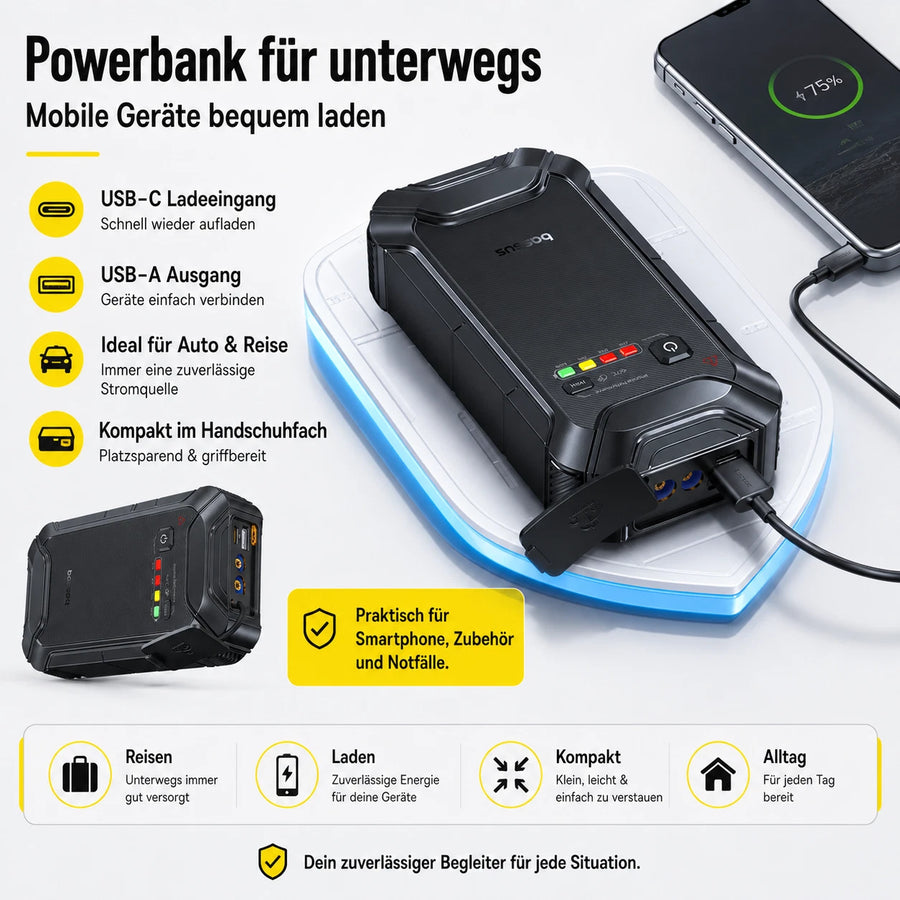 Baseus PrimeTrip Auto Starthilfe Jump Starter 12V Powerbank