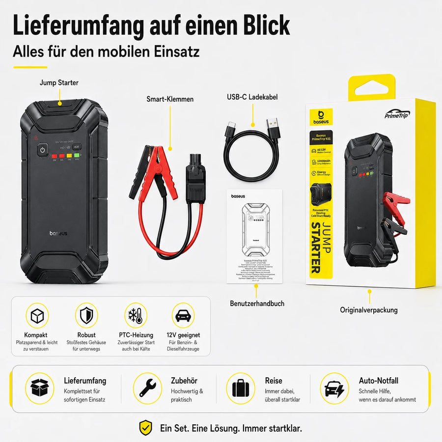 Baseus PrimeTrip Auto Starthilfe Jump Starter 12V Powerbank